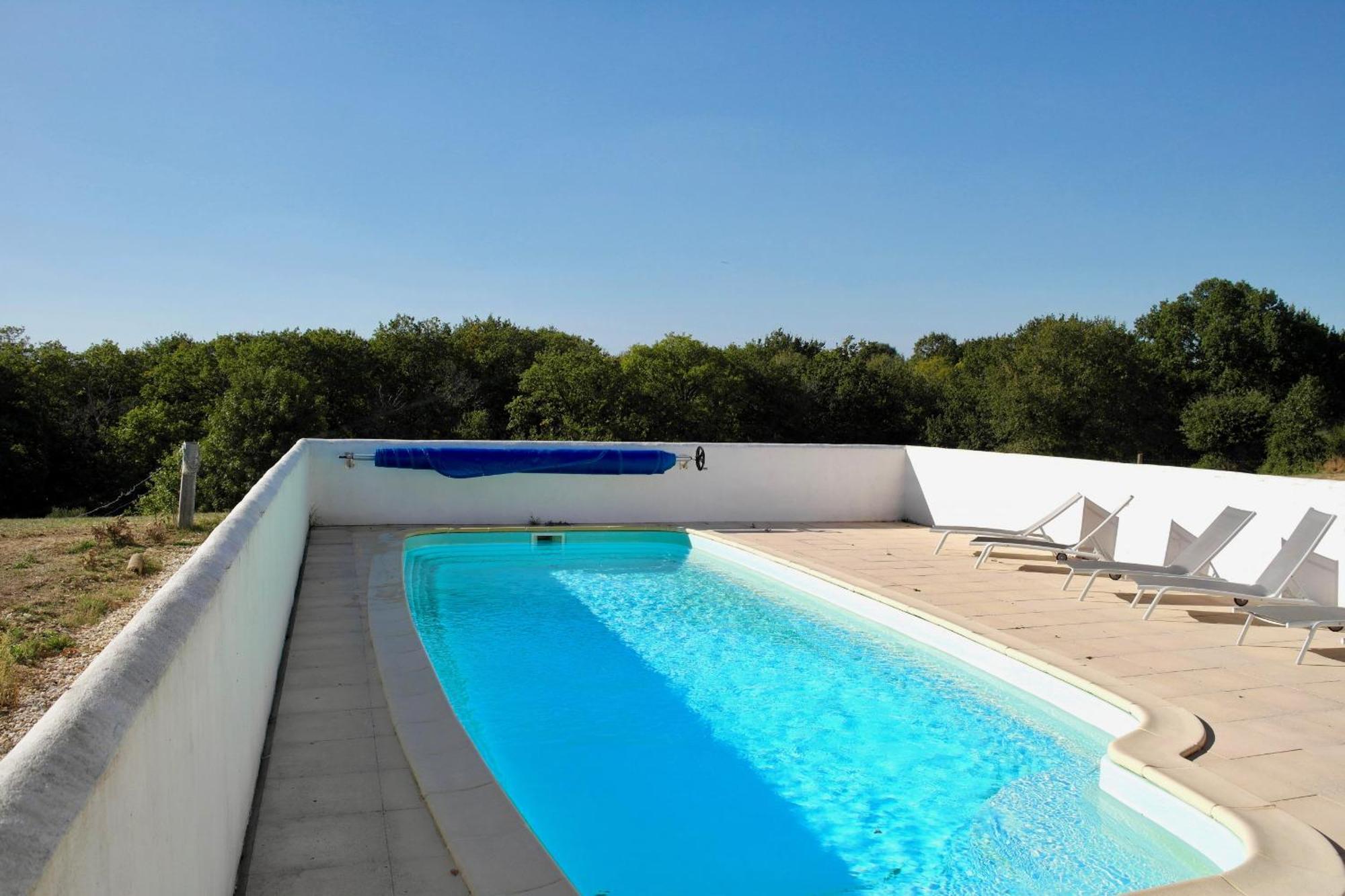 Maison De Campagne Pour 6 Avec Piscine Commequiers エクステリア 写真